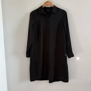 J. Jill Black Long Sleeve Dress, Button Down Dress, Size XS, excellent condition